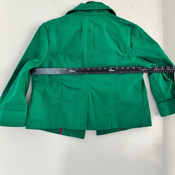 Y2K Old Navy Pea Coat Green Size Medium - Picture 4 of 6